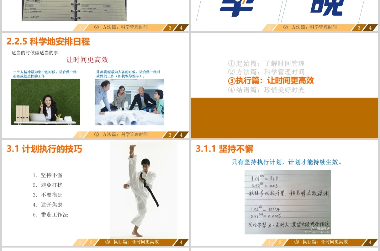 高校时间管理技能培训PPT模板