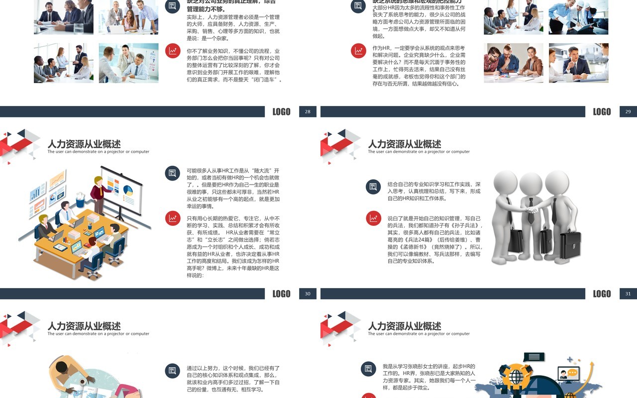 人力资源工作计划总结汇报PPT模板5