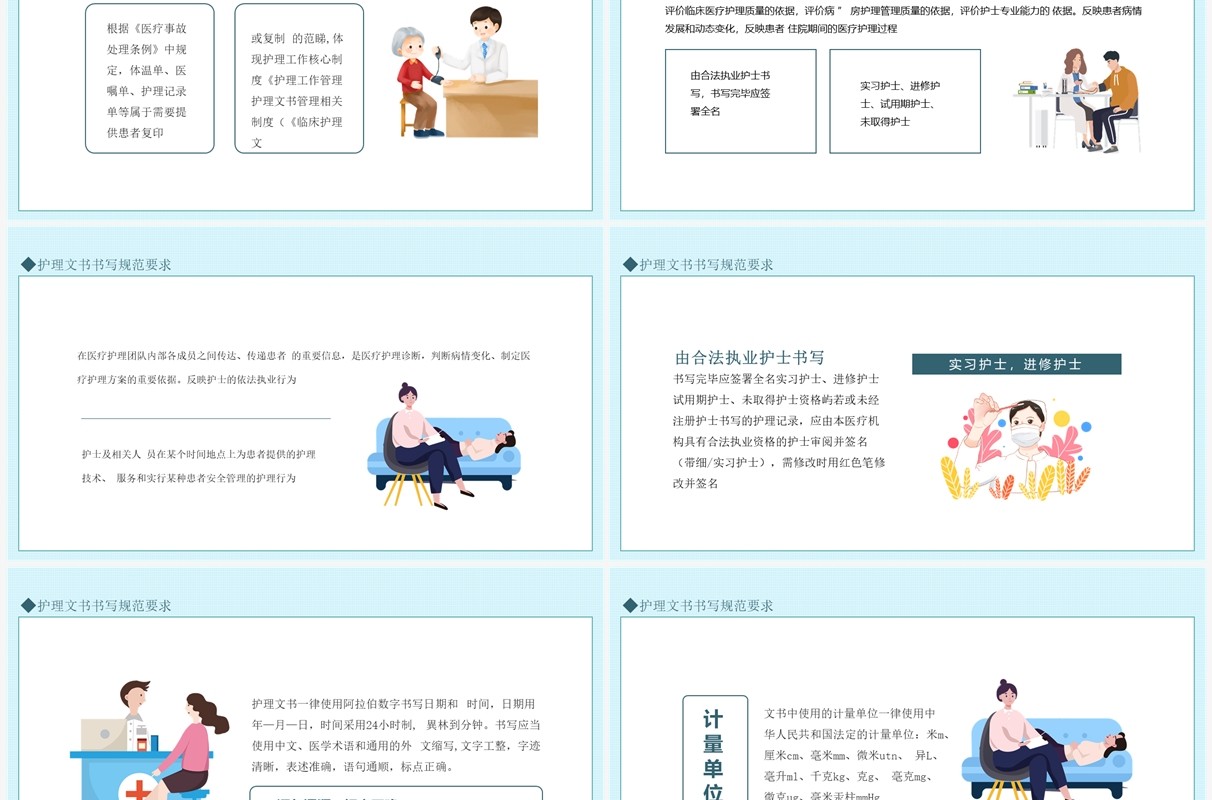 护理文书书写规范要求动态PPT模板