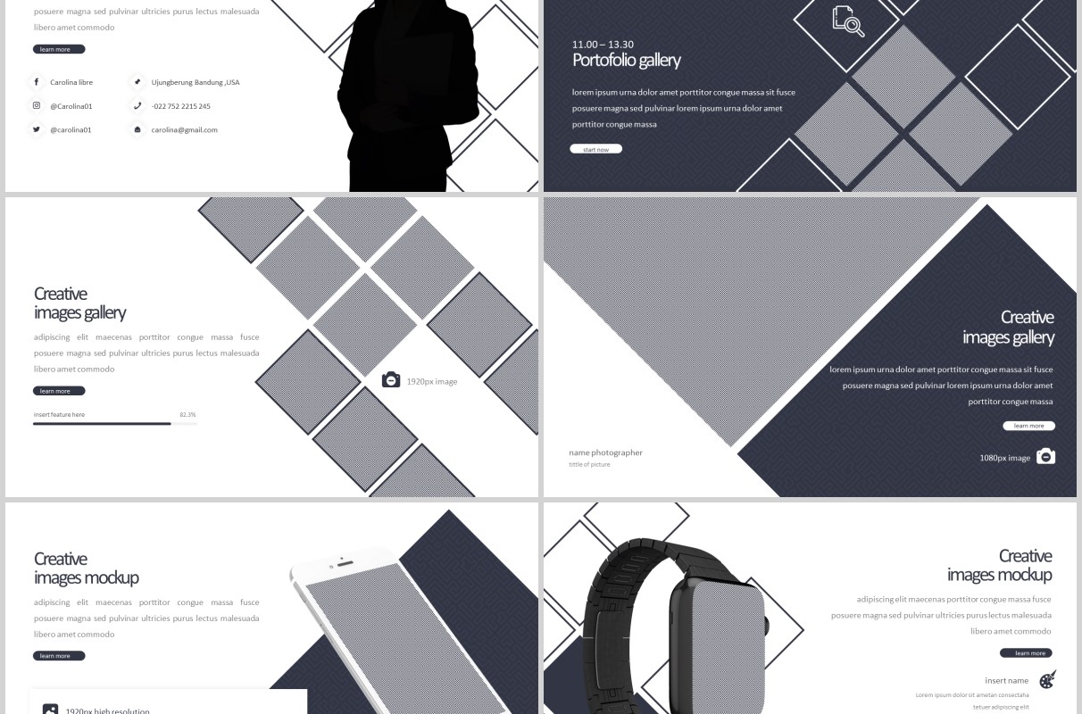 公司简介个人简历PPT模板版式设计Libre Powerpoint Template