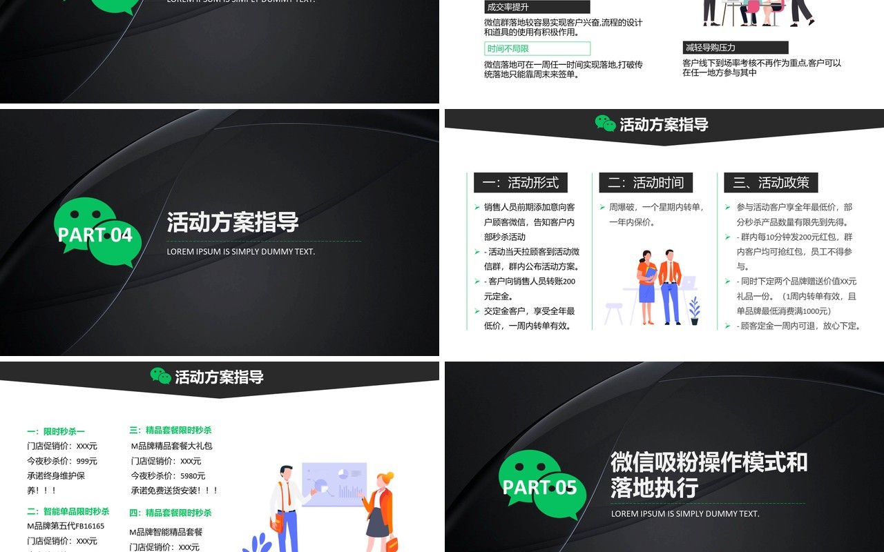 2021新零售时代之微信社群营销方案企业活动策划PPT模板