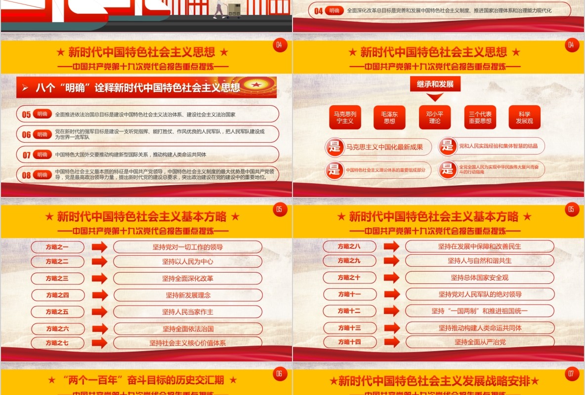 学习新微党章党课PPT模板24