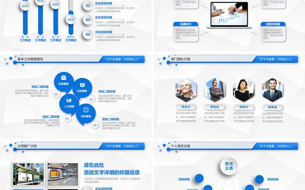 简洁时尚个人工作转正述职报告PPT模板