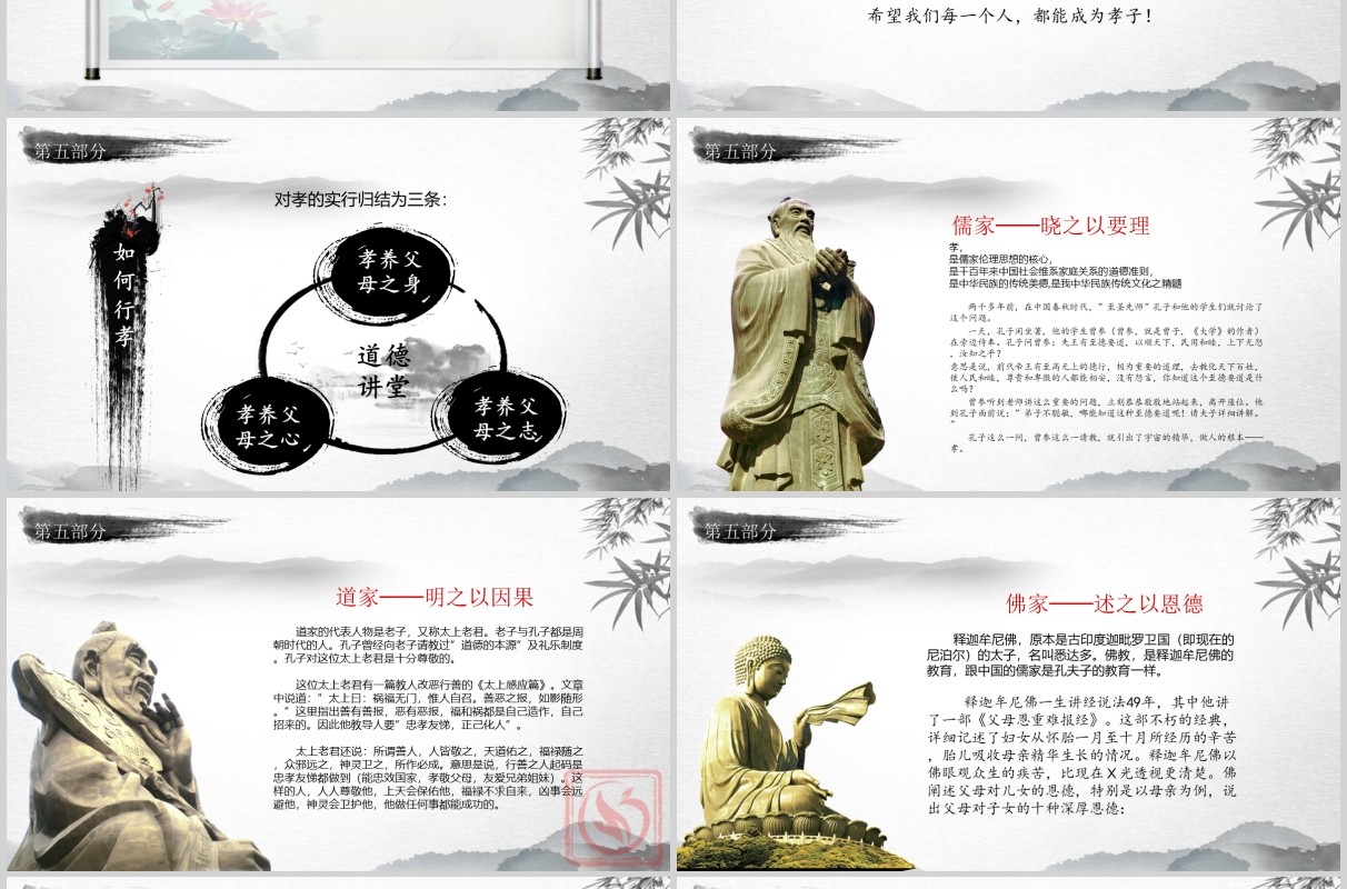 简约学雷锋道德讲堂课件PPT模板