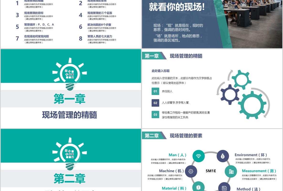 绿色企业公司现场管理培训课件通用PPT模板