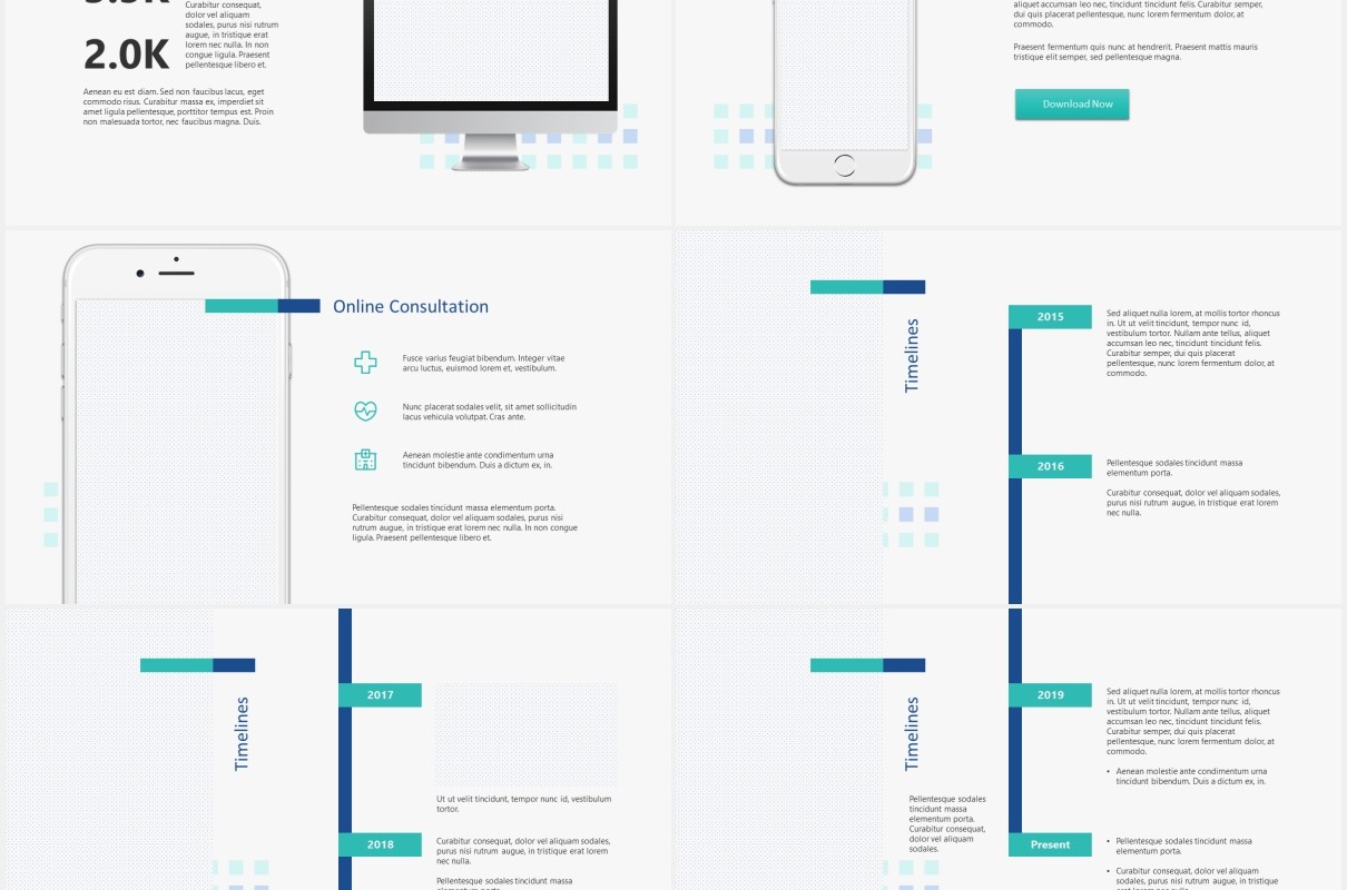 简约医学医疗演示图片版式设计PPT模板MEDIXO - Medical Power Point Template