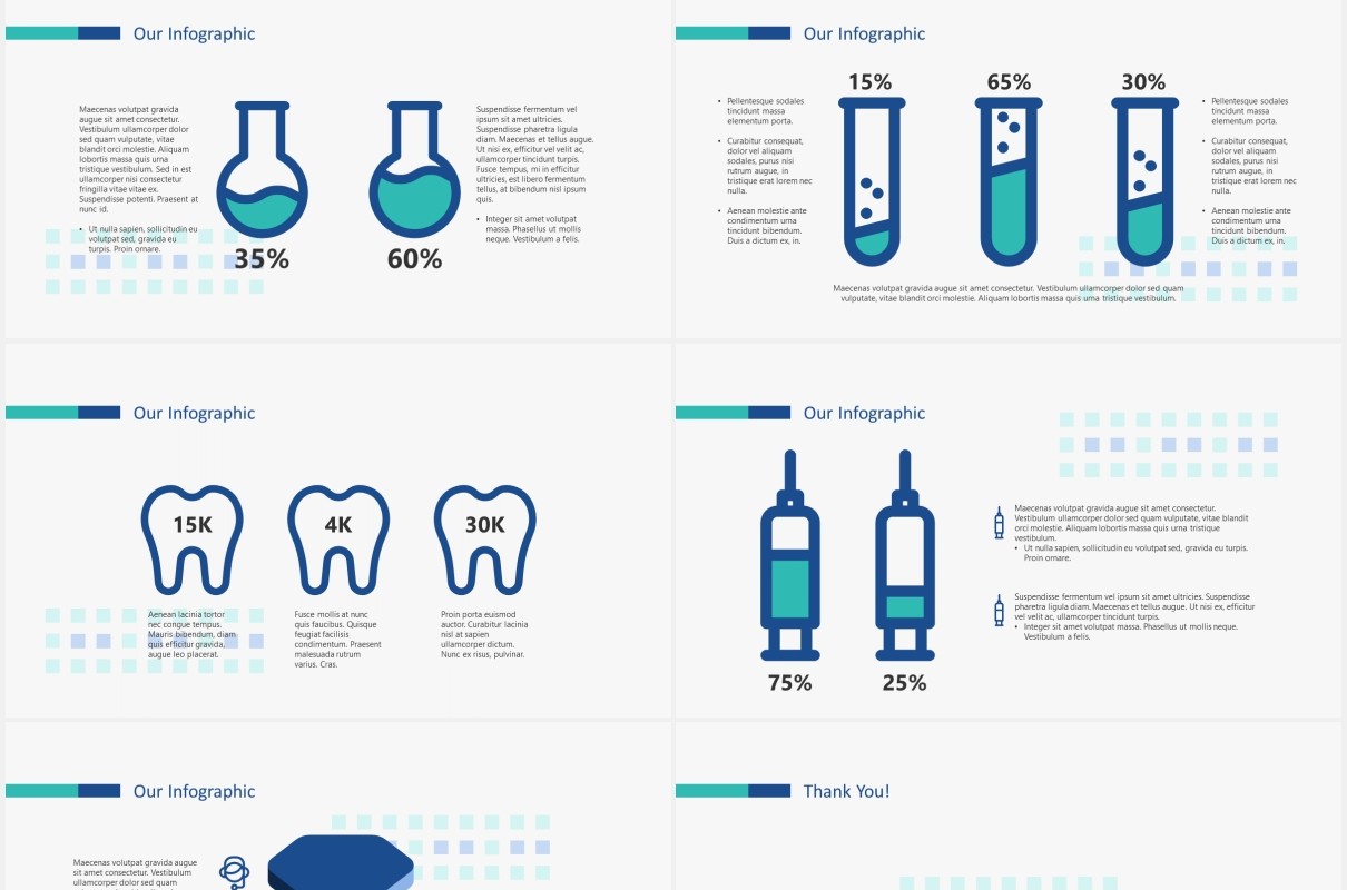 简约医学医疗演示图片版式设计PPT模板MEDIXO - Medical Power Point Template
