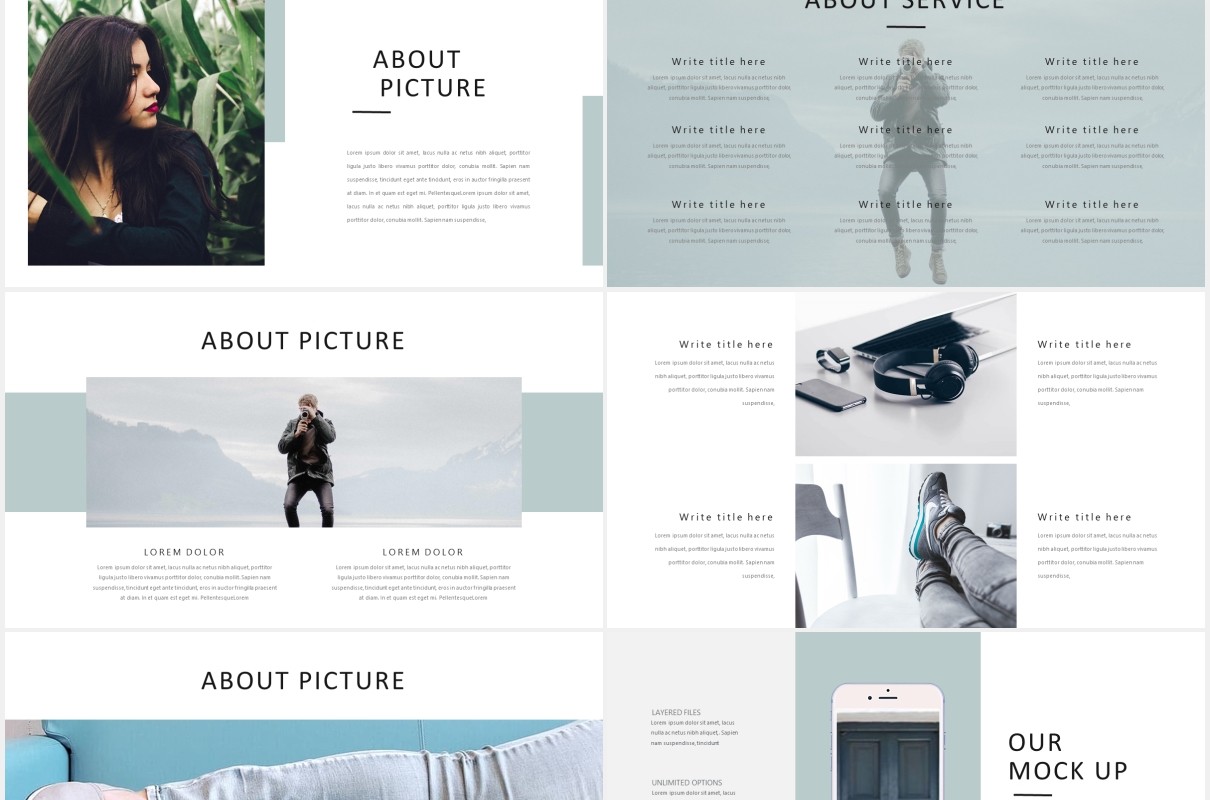商业公司产品展示PPT模板Catherine - Powerpoint Template Business Company