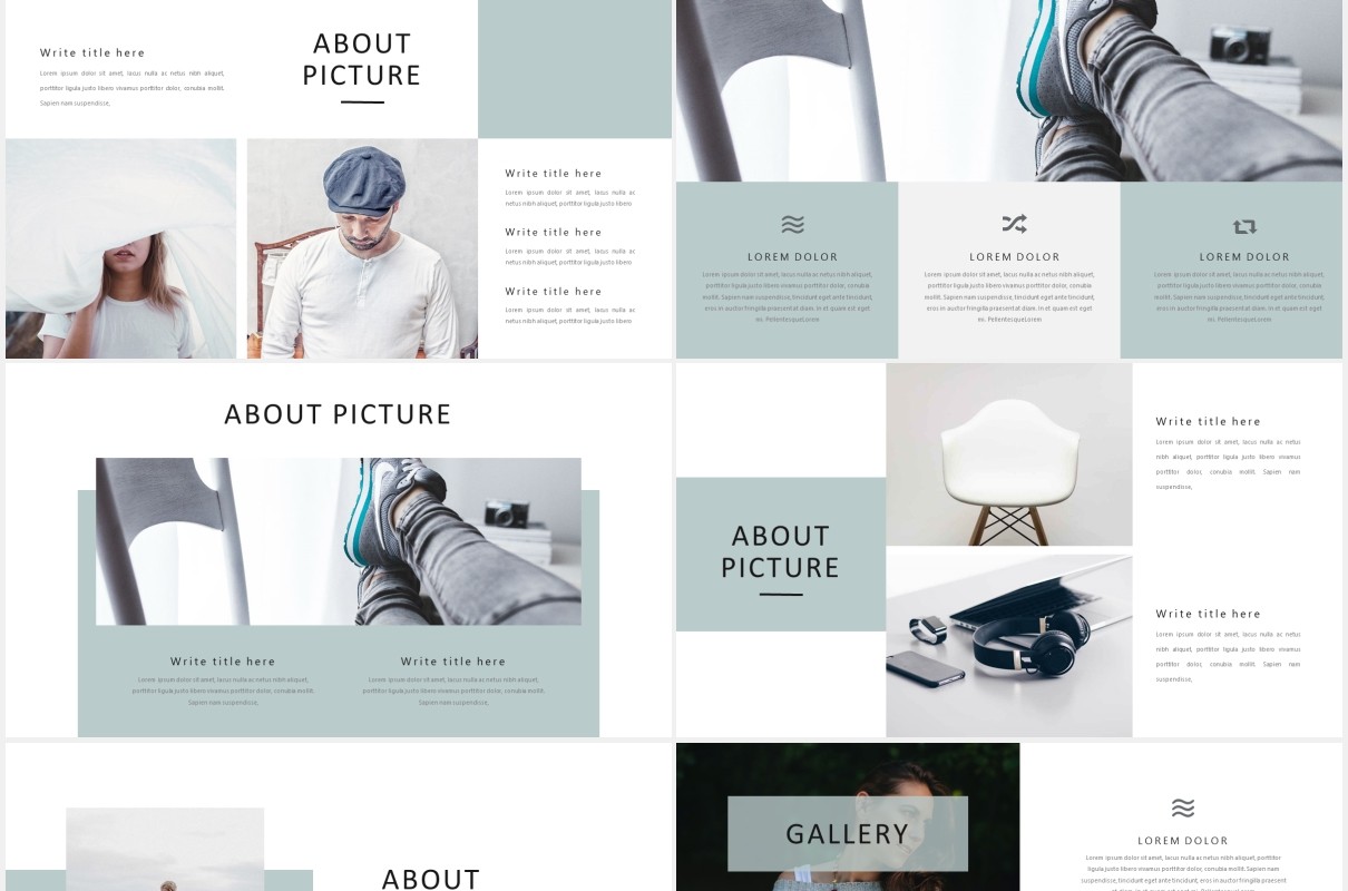 商业公司产品展示PPT模板Catherine - Powerpoint Template Business Company