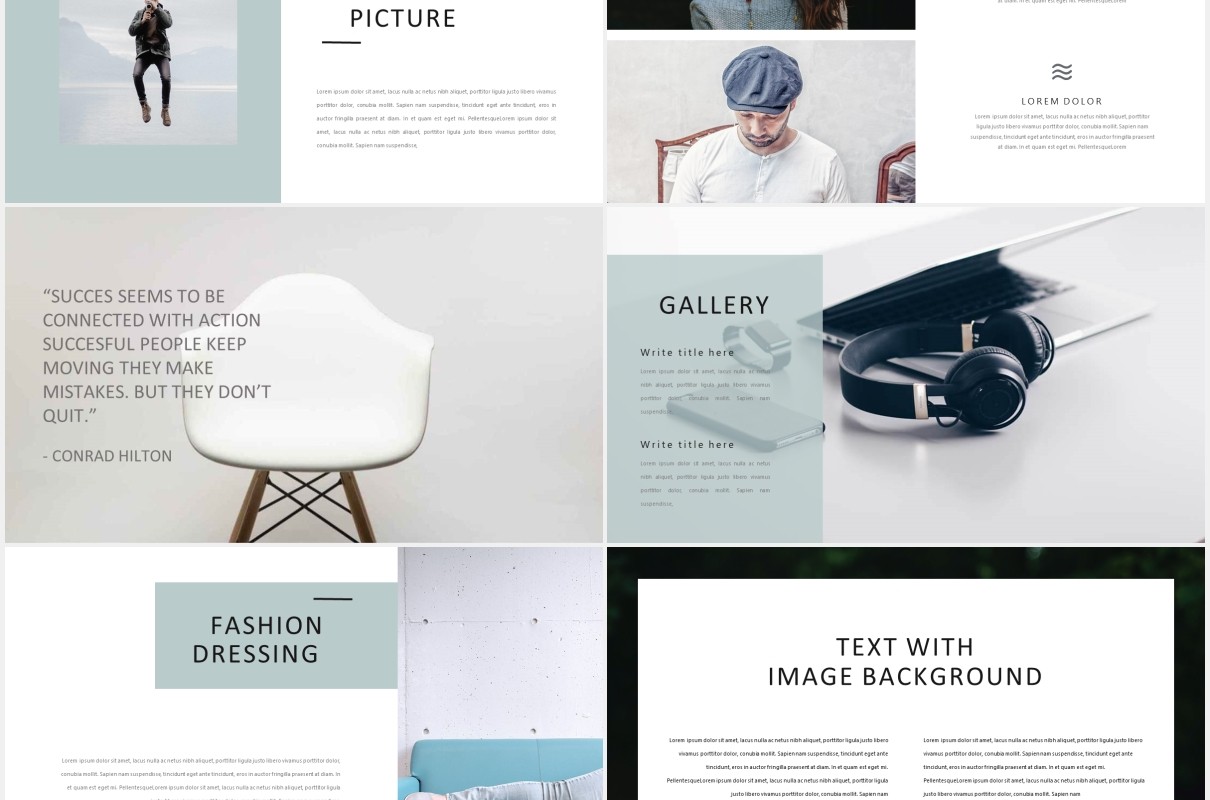 商业公司产品展示PPT模板Catherine - Powerpoint Template Business Company