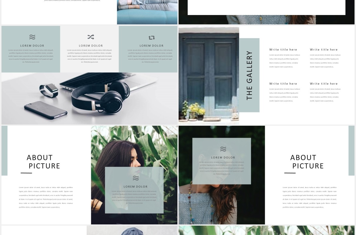 商业公司产品展示PPT模板Catherine - Powerpoint Template Business Company