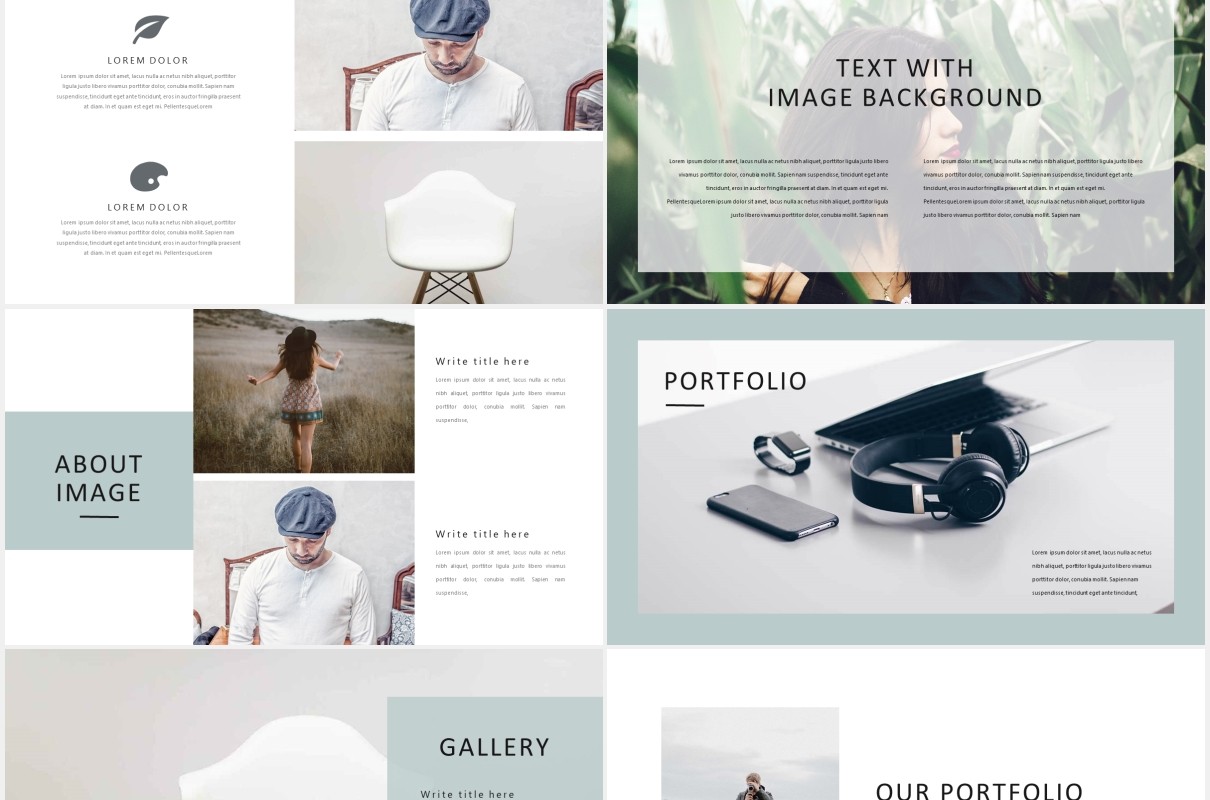 商业公司产品展示PPT模板Catherine - Powerpoint Template Business Company