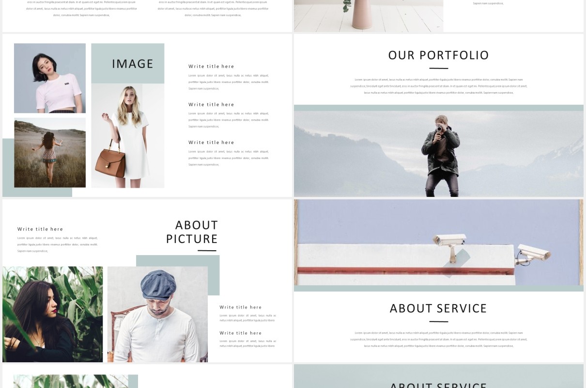 商业公司产品展示PPT模板Catherine - Powerpoint Template Business Company