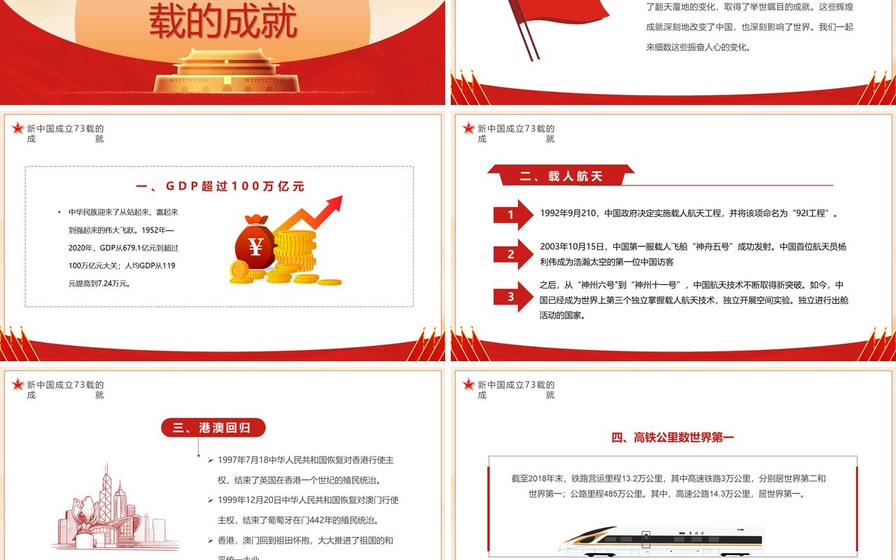 红色党政风盛世中华举国同庆