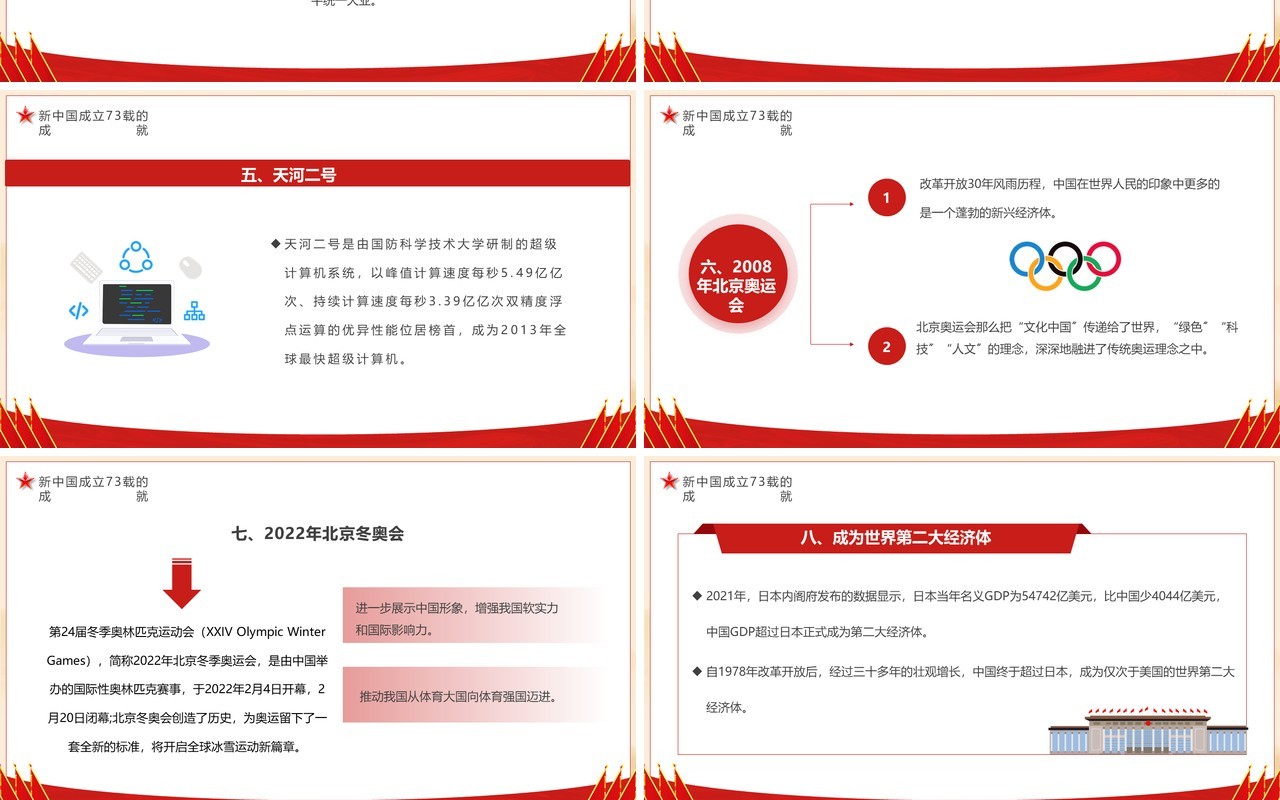 红色党政风盛世中华举国同庆