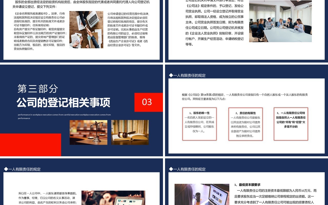 公司法基础知识讲座动态PPT模板