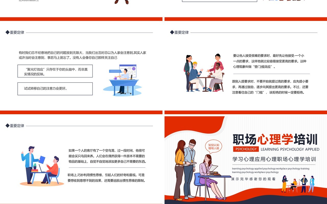 学习心理应用心理职场心理学培训动态PPT模板