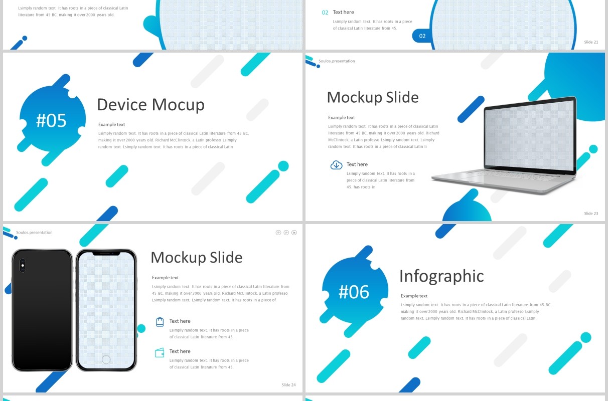 蓝色公司简介企业介绍PPT版式设计模板soulos powerpoint template