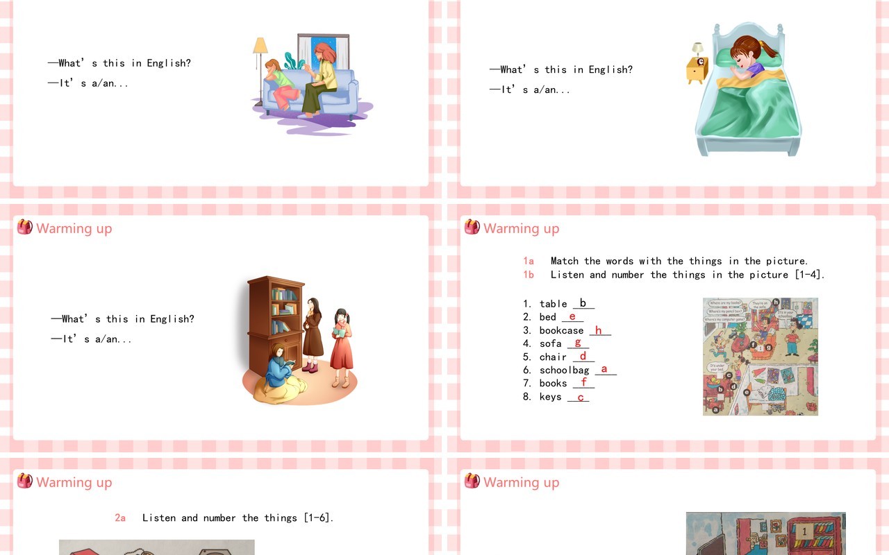人教版七年级英语上册Where's my schoolbag课件PPT模板