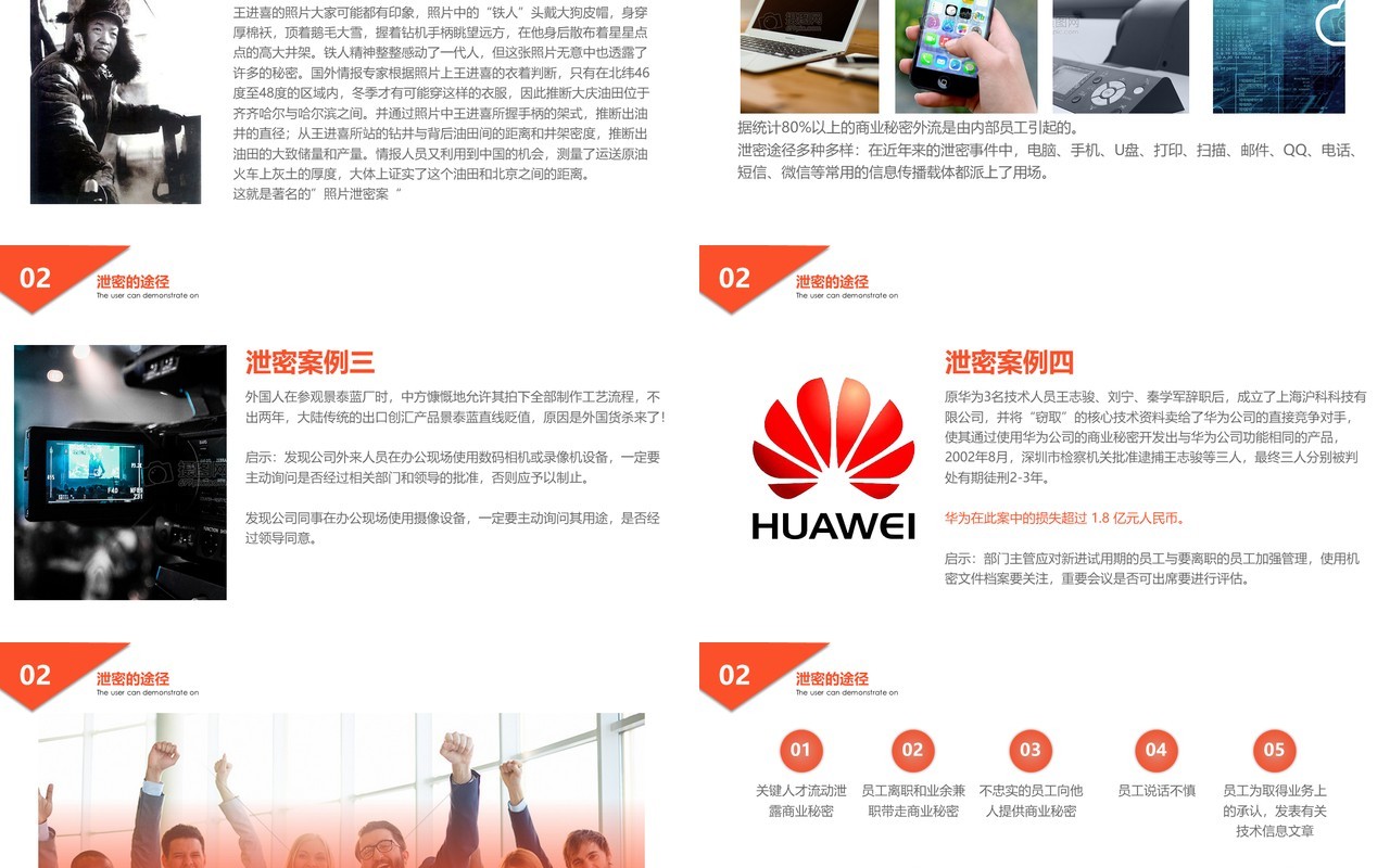 简约公司电脑文件保密制度培训PPT模板