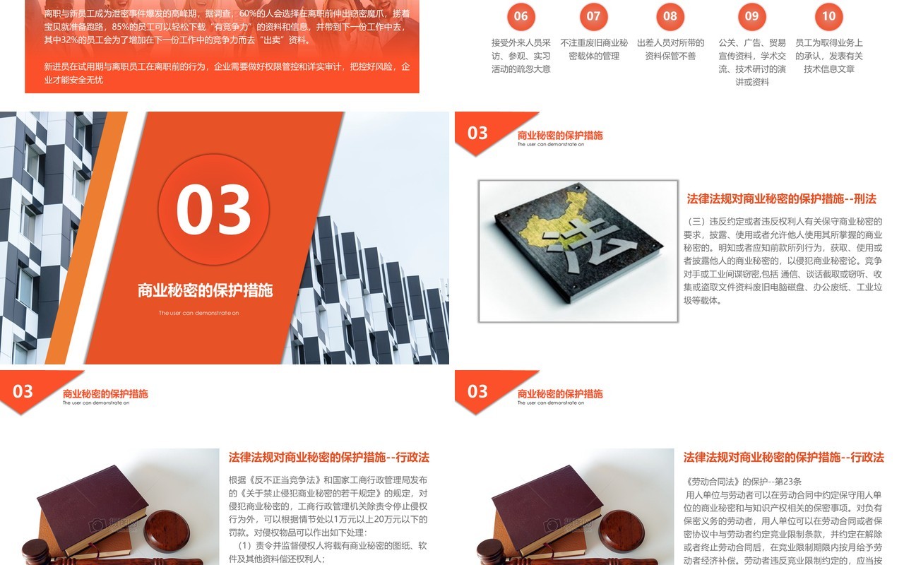 简约公司电脑文件保密制度培训PPT模板