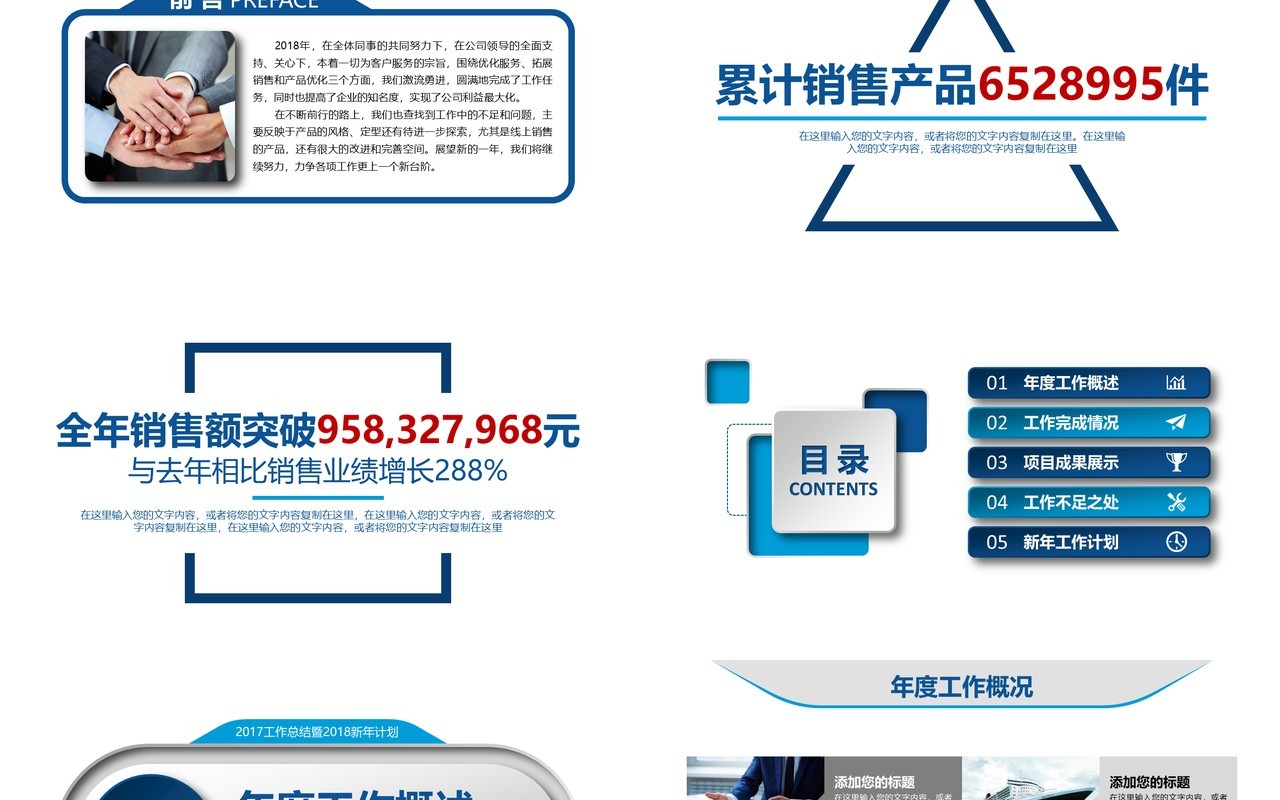 个性简约个人工作汇报总结ppt