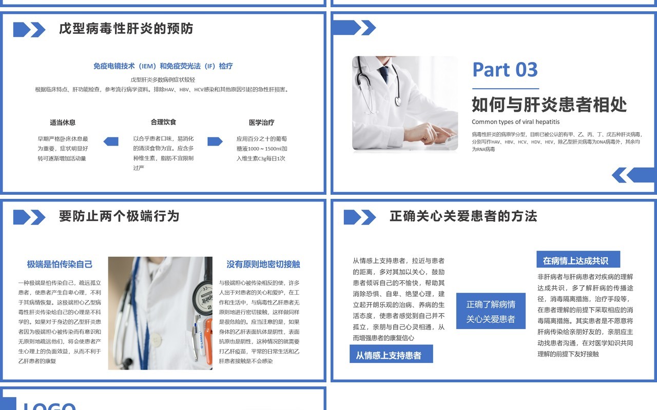 简约大气医学科普病毒性肝炎的预防与治疗医疗健康教育培训PPT模板