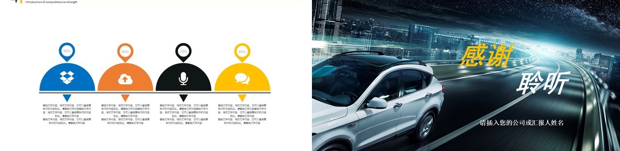 汽车品牌公司宣传介绍PPT模板