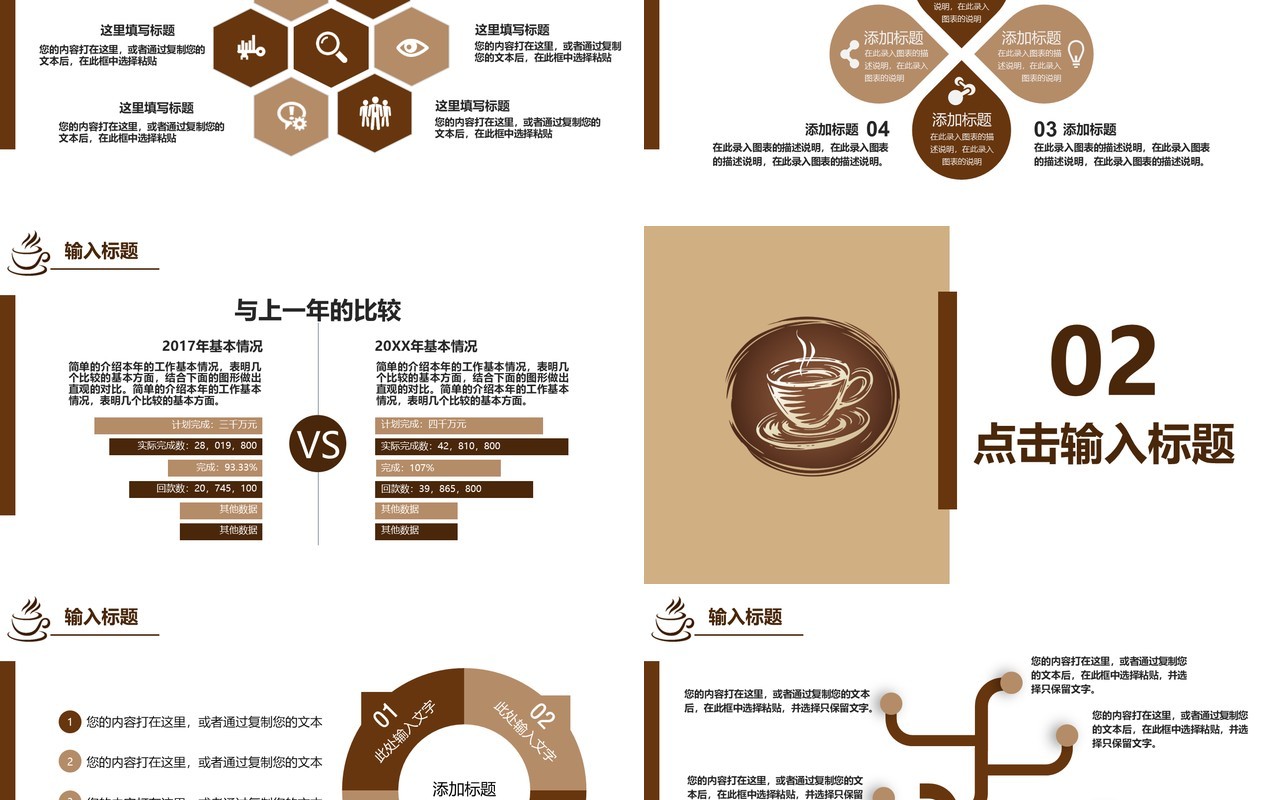 咖啡产品介绍发布宣传美食PPT模板