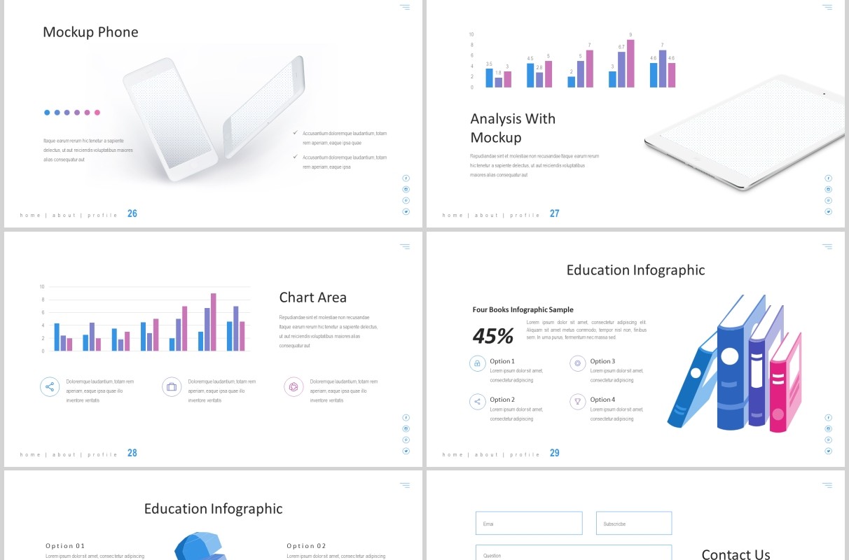 教育通用PPT图片排版模板Universal - Education Powerpoint Template
