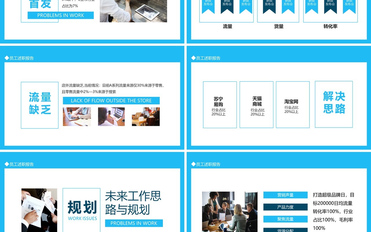 企业赋能部门新入职员工述职报告动态PPT模板