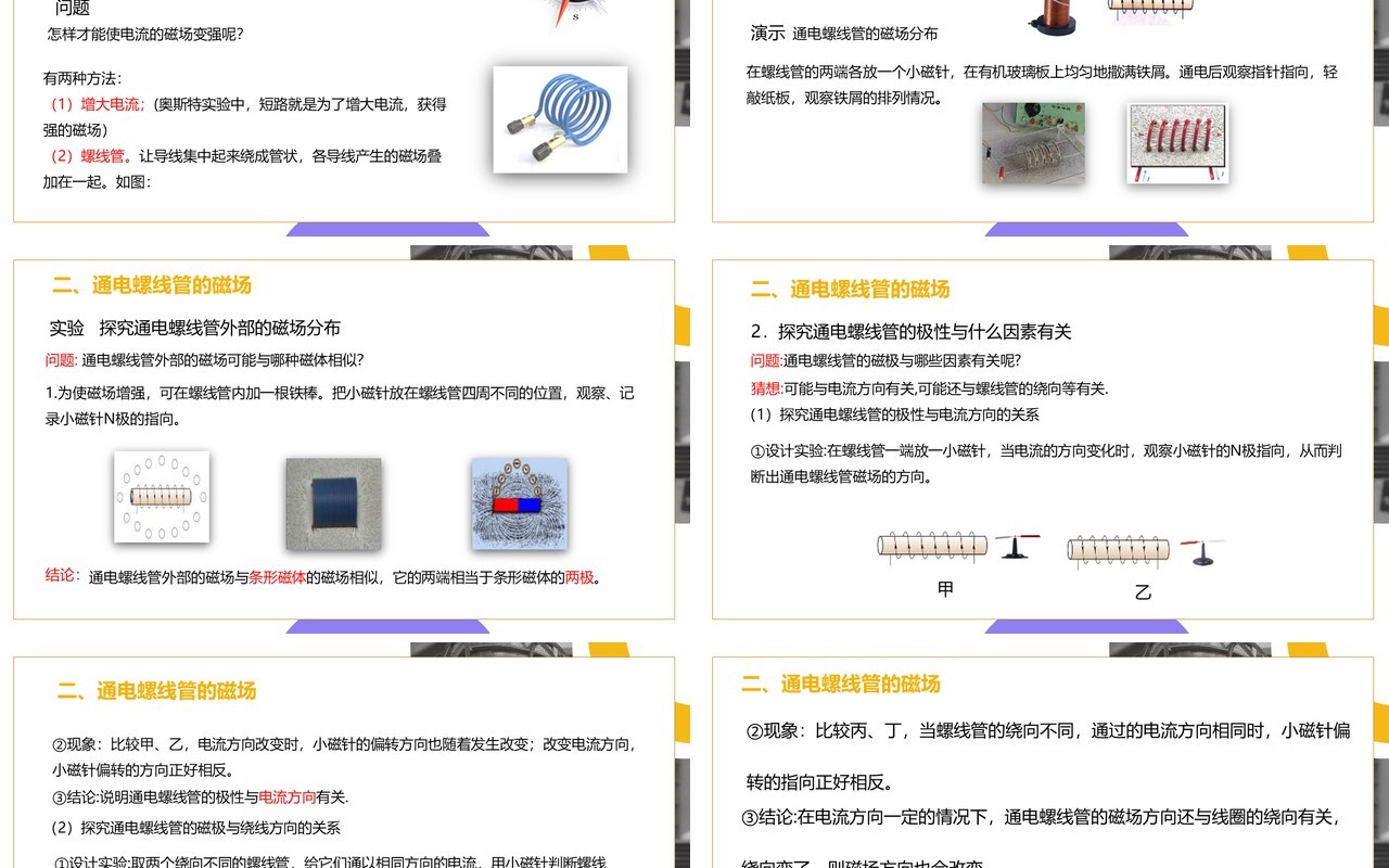 部编版九年级物理全册电生磁PPT模板
