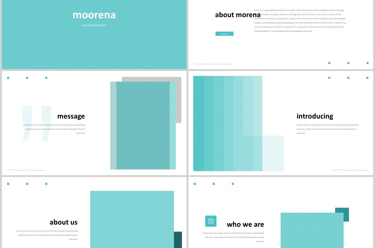 旅游商业项目计划书信息图表PPT版式模板Moorena  Powerpoint Template