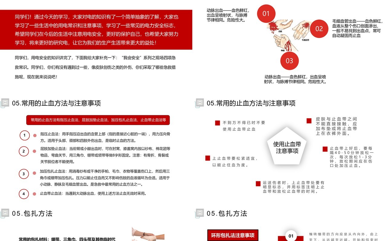 安全用电你我同行中小学生用电安全教育培训班会PPT模板