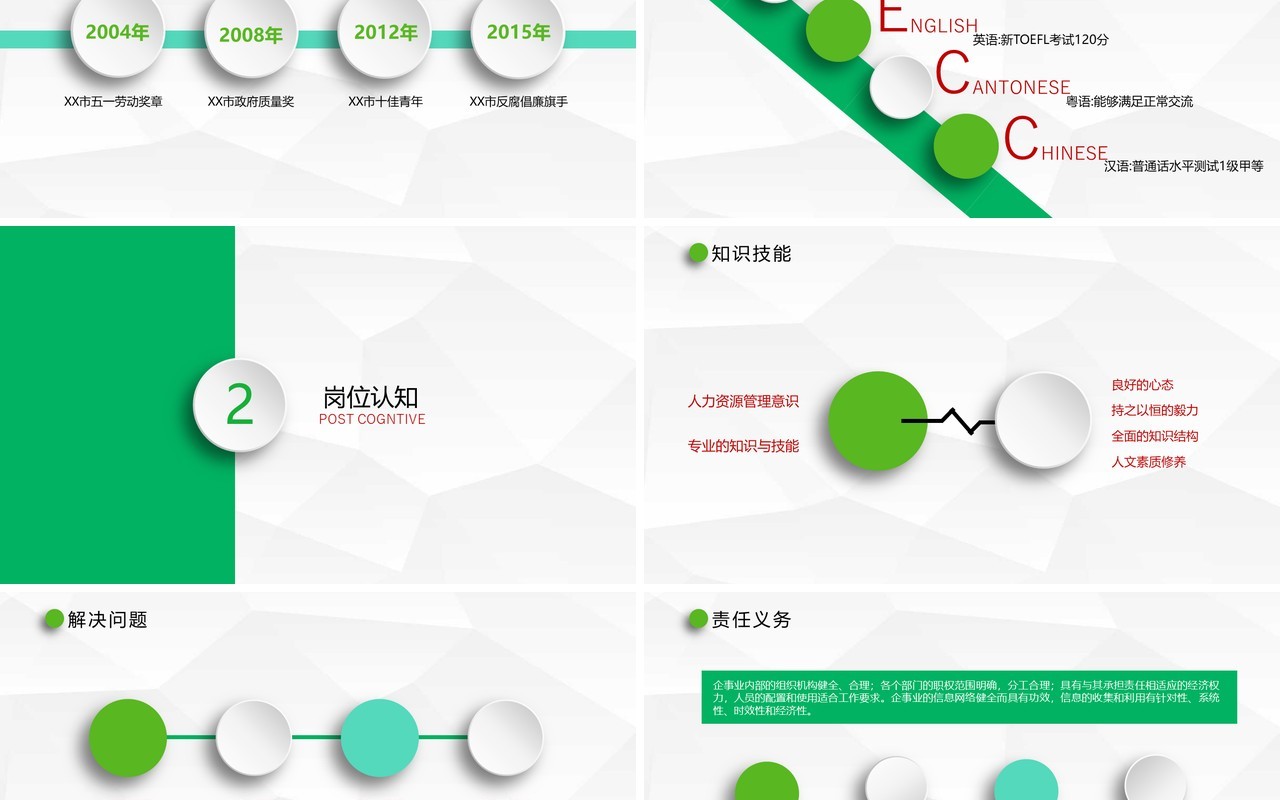 个人简历报告时尚求职动态PPT模板