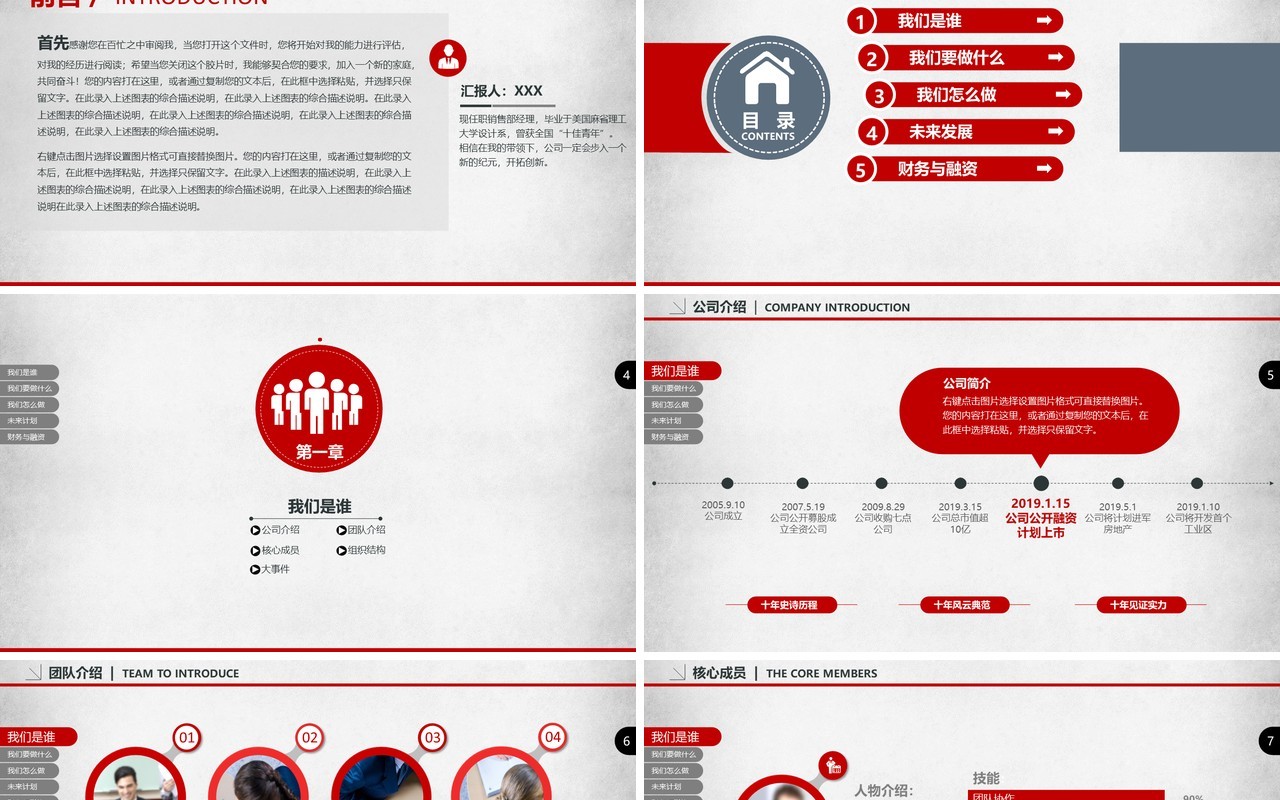 创业商业融资计划书工作报告PPT模板