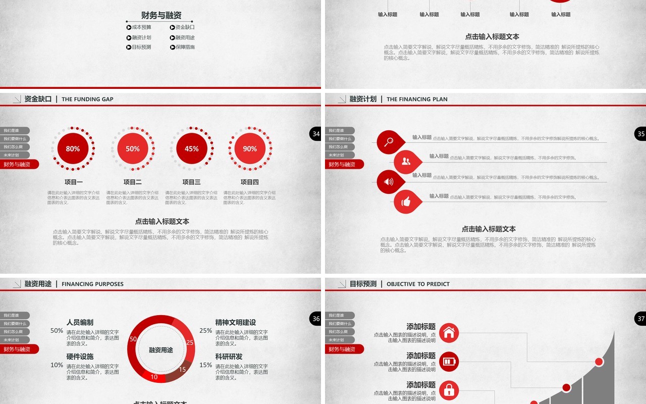 创业商业融资计划书工作报告PPT模板