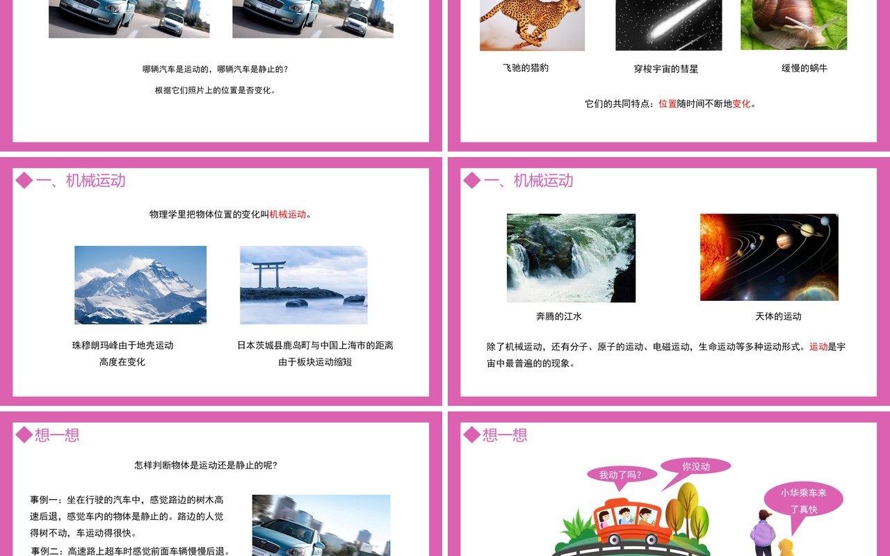 部编版八年级物理上册第一单元机械运动测量运动的描述课件PPT模板