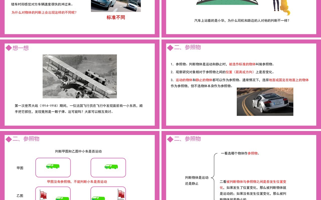 部编版八年级物理上册第一单元机械运动测量运动的描述课件PPT模板