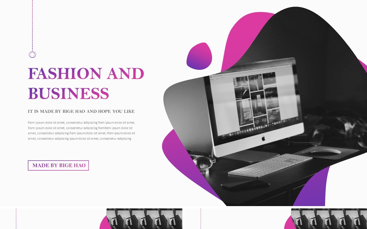 时尚简约商务工作报告总结计划PPT模板FASHION AND BUSINESS