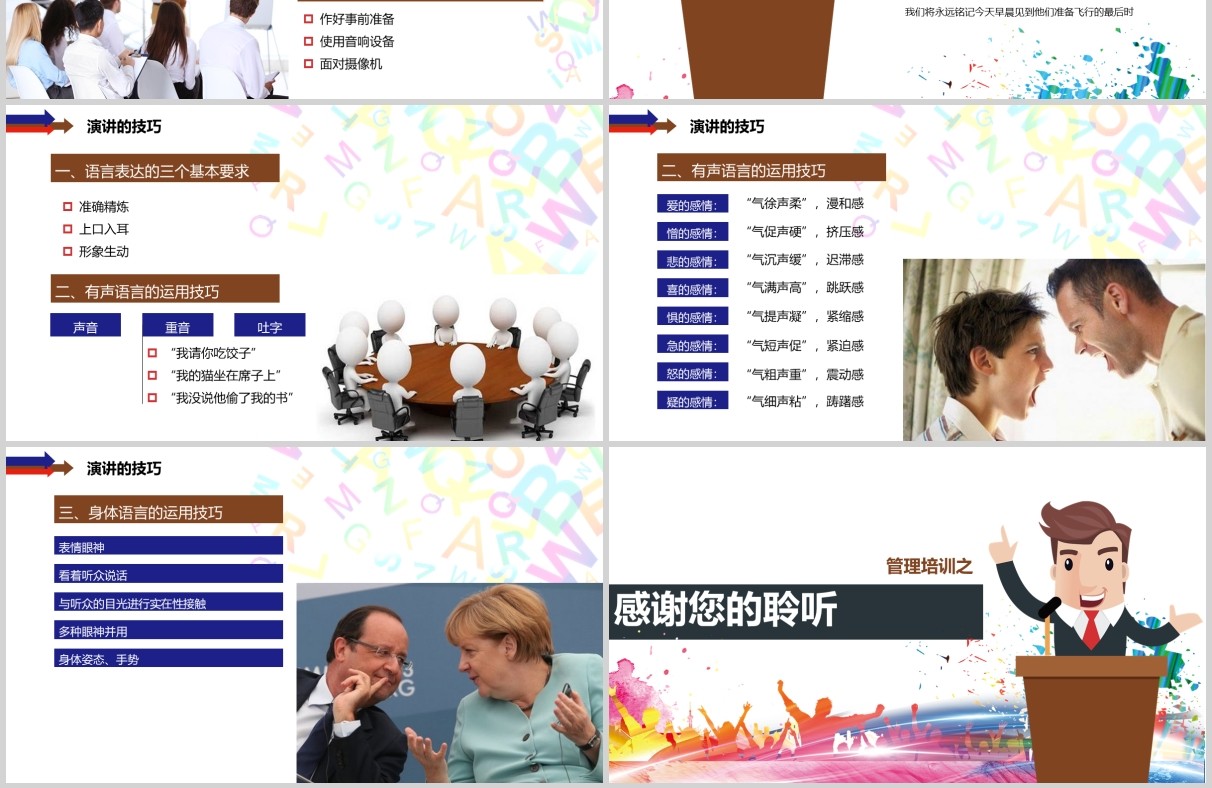 管理培训演讲的方法与技巧讲师培训PPT模板