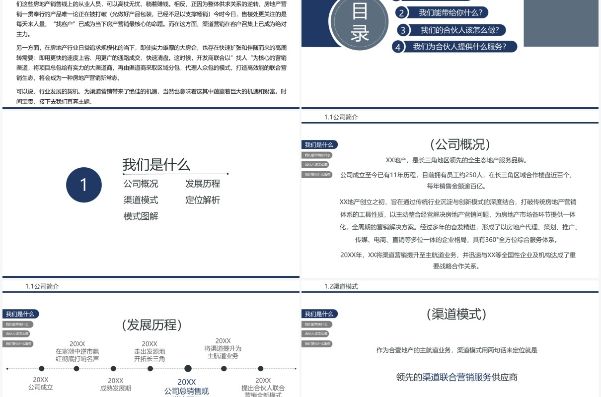 简洁商务风通用区域合伙人计划PPT模板