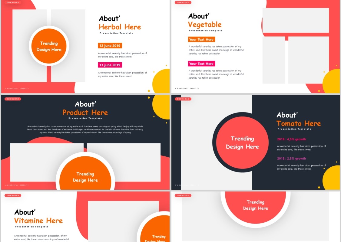 番茄产品展示美食餐饮PPT模板Tomatoes Powerpoint Template