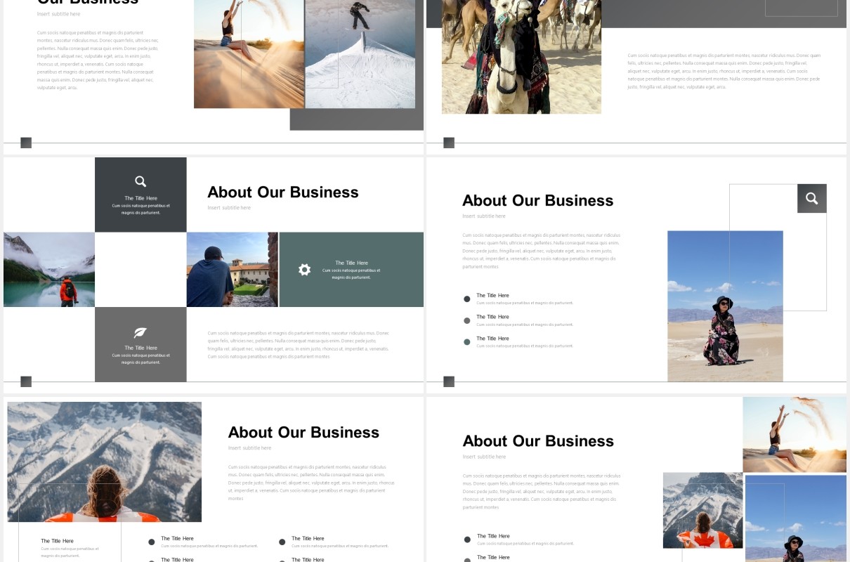 户外旅游摄影宣传展示PPT模板ertica powerpoint template