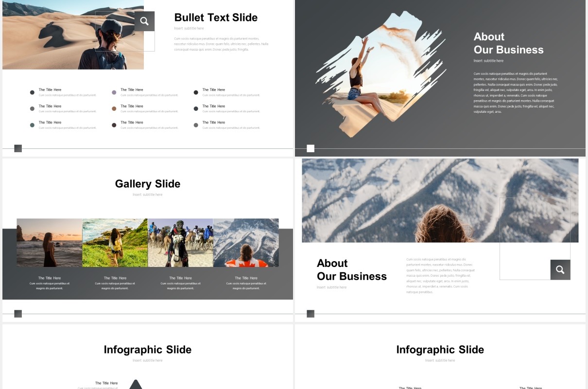 户外旅游摄影宣传展示PPT模板ertica powerpoint template