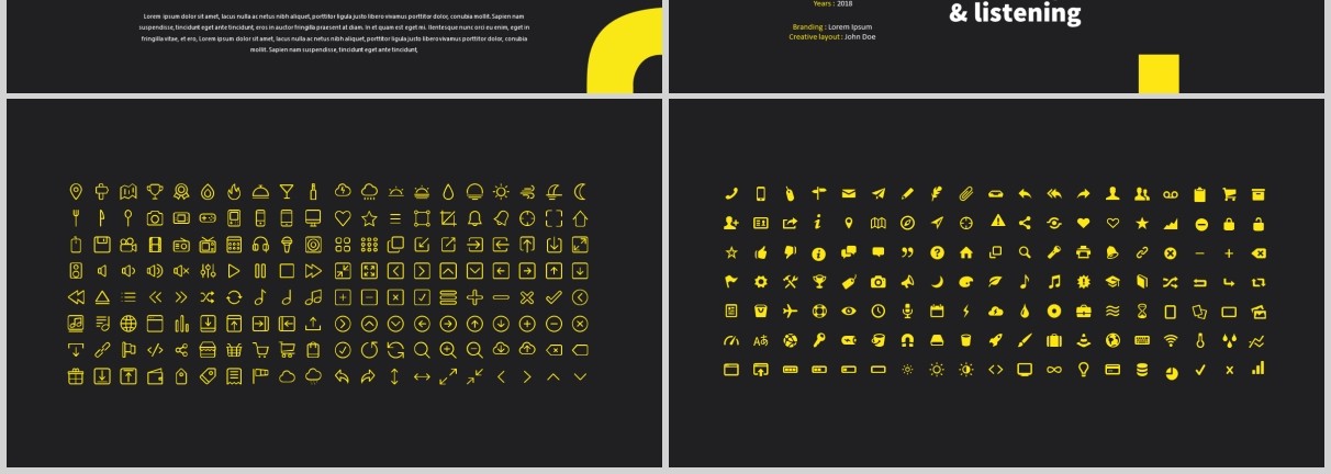 黑色现代商务PPT模板版式排版设计Boeotian - Modern Powerpoint