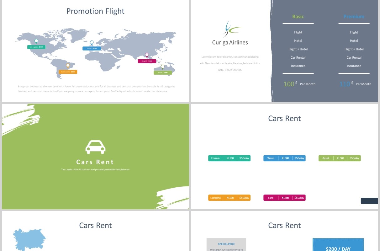 优质的旅游项目计划宣传PPT模板可视化版式设计Triping Travel Powerpoint Template