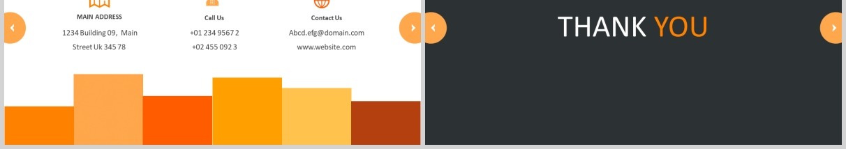 橙色简约教育培训宣传PPT图片排版模板Colleague - Powerpoint Template