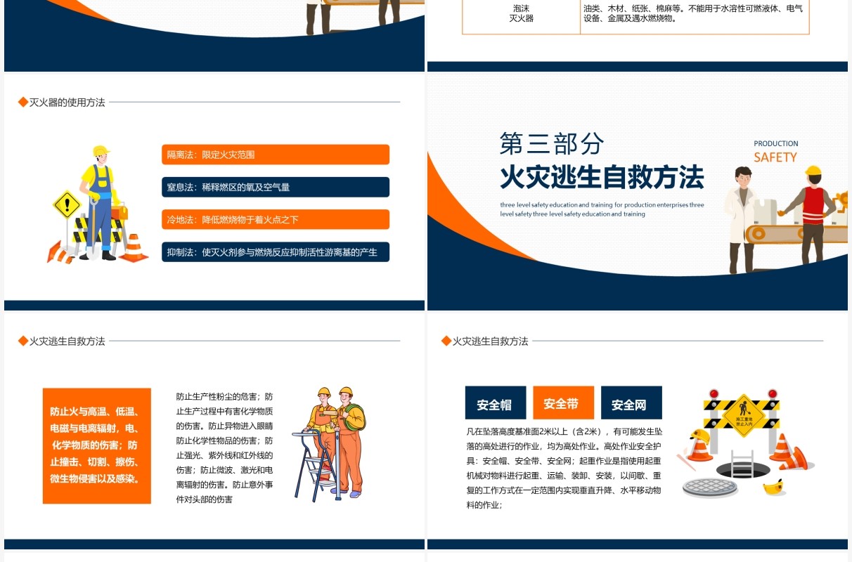 生产企业三级安全教育培训动态PPT模板