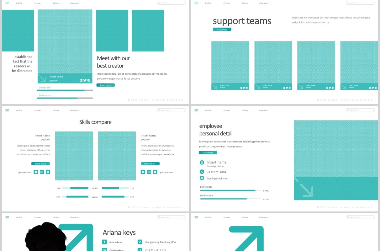 项目计划产品宣传策划PPT模板版式设计Expand Powerpoint Template